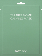 FARMSTAY Tea Tree Biome Calming Mask интенсивно успокаивающая тканевая маска для лица с чайным деревом, 25 мл, FARMSTAY